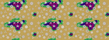 Çiçek desenli raster, sarı çizgi grafik desenli soyut raster arkaplan. Modern stil dokusu.