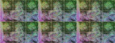 Çiçeksiz desenli nakış işlemeli gelincikler ve vadideki zambaklar. Tekstil tasarımı için yeşil renkli geleneksel halk çiçekleri buketi.