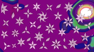 Eski usul küçük çiçekli şirin bir eskiz deseni. Moda arka planında parlak buketler. Kumaş, duvar kağıdı ve kağıt üzerine baskı yapmak için gelişen arka plan. Raster illüstrasyonu.