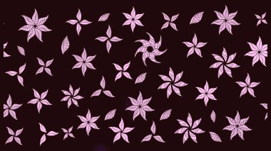 Raster illüstrasyonu. Çiçekli güzel suluboya desen. Kahverengi renklerde.