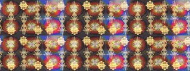 Arabesk ile klasik model. Geleneksel klasik süs. Arabesk ve çiçekli doğu raster desenleri.