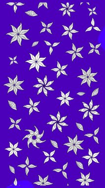 Suluboya tarzında mor renkler üzerinde. Raster illüstrasyonu. Küçük çiçekli bahar deseni çiz.