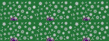 Düz Çiçek Elementleri Tasarımı. Renkli Bahar Teması eskiz kalıbı. Çiçek desenli eskiz, yaz çiçekleri. Yeşil ve nötr renkte çiçekler.