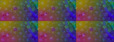 Raster illüstrasyonu. Düz Çiçek Elementleri Tasarımı. Renkli Bahar Teması eskiz kalıbı. Kahverengi renkte zarif çiçekler ve suluboya..