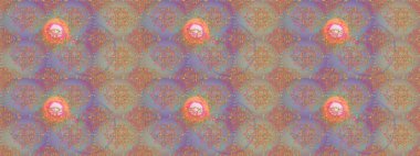 Tarafsız, bej ve gri renklerde bahar çiçekleri. Çiçekli karalama şeklinde Raster çiçek deseni. Raster illüstrasyonu.