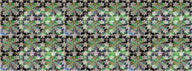 Doğu tarzı arabesk tarzında altın elementler. Kusursuz altın desenli bukleler. Gri renklerde kusursuz desen. Raster altın pürüzsüz desen.