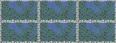 Güzel renkli kelebekler mavi renklerde kaotik bir şekilde uçarlar. Uçan güvelerle kusursuz, çok renkli bir arka plan. Kağıt ve ambalaj için uygun. Raster. Parlak kelebeklerin kusursuz arka planı.