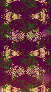 Kar tanesi süsleme deseni. Kar taneleri arka planda. Raster illüstrasyonu. Kar taneleri deseni. Renkli arkaplanda izole edilmiş kar tanelerinin düz tasarımı.