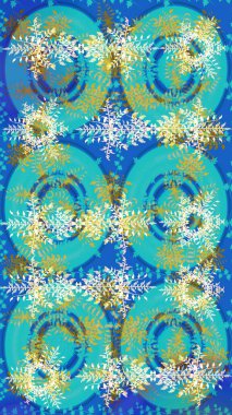 Meteoroloji buz koleksiyonu. Kar Tanesi raster ikonu arka plan mavi, nötr, yeşil renk. Xmas Frost kar taneleri izole edilmiş siluet sembolü. Raster. Kış Noel 'i Kar bembeyaz kristal element.