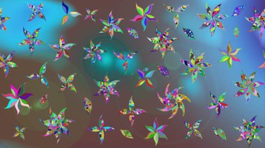 Moda baskısı. Çiçeğin suluboya çizimlerinin mükemmel deseni. Dekorasyon ve tasarım için güzel bir desen. Suluboya çizim kalıbı. Raster illüstrasyonu. Eski.