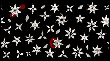 Raster suluboya çiçek deseni, narin çiçekler, siyah çiçekler, tebrik kartı şablonu. Raster Güzel kumaş deseni.