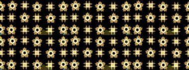 Raster illüstrasyonu. Bokeh siyah, sarı, kahverengiler ve kar taneleriyle dekoratif Noel arkaplanı.