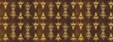 Düz Çiçek Elementleri Tasarımı. Raster illüstrasyonu. Renkli Bahar Teması eskiz kalıbı. Güzel kumaş deseni. Asya tekstil tarzında. Çiçek desenini çiz.