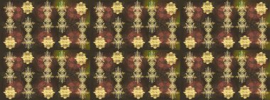 Raster illüstrasyonu. Yeni yıl tabelası. Noel tasarımı için. Kutlamanın sembolü. Kahverengi, sarı ve yeşil ikon silueti. Kar tanesi kışı kahverengi, sarı ve yeşil renklerde yalıtılmış.