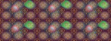 Süslü kumaş deseni. Çiçekli çiçek deseni, suluboya. Raster deseni.