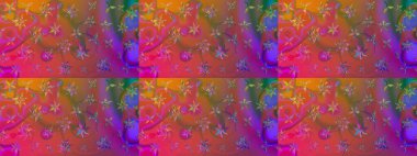 Modern çiçek arkaplanı. Halk tarzı. Parlak renkli çiçekleri ve pembe renkli yaprakları olan harika bir çiçek deseni. Moda baskıları için zarif bir şablon.