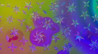 Raster illüstrasyonu. Eskiz tarzı menekşe rengi. Raster illüstrasyonu. Şirin karalamalı çiçek desenli çizim. El yapımı çiçek ve bitki koleksiyonu.