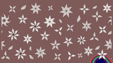 Tatil havası. Nazik romantik baskı. Raster güzel bir çiçek deseni çizmiş. Bahar mevsimi.