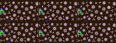 Raster suluboya çiçek deseni, narin çiçekler, kahverengi çiçekler, tebrik kartı şablonu. Raster Güzel kumaş deseni.