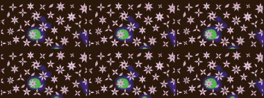 Modern stil dokusu. Çiçek desenli raster, kahverengi çizgi grafik deseni soyut raster arkaplan.