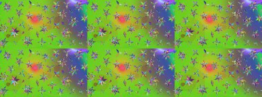 Raster çiçekleri klasik tarzda çizilmiş. Yumuşak, yeşil ve mor renkte bahar çiçekleri. Çiçekli yumuşak bir eskiz şekli. Raster illüstrasyonu.