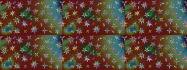 Kabile sanatı boho baskısı, klasik çiçek arkaplanı. Soyut etnik raster çizim kalıbı. Arkaplan dokusu, duvar kağıdı, kahverengi renkli çiçek teması.