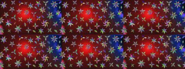 Suluboya çizim kalıbı. Çiçekler suluboya tarzında kahverengi ve kırmızı renklerde. Çiçek izi.