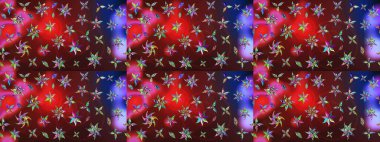 Güzel kumaş deseni. Hoş bir çiçek geçmişi var. Raster illüstrasyonu. Küçük çiçekte çizim deseni.