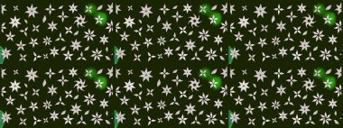 Raster çiçek desenleri çiziyor. Vadinin gri renkli çiçekleri.