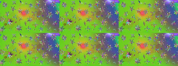 Raster çiçekleri klasik tarzda çizilmiş. Yumuşak, yeşil ve mor renkte bahar çiçekleri. Çiçekli yumuşak bir eskiz şekli. Raster illüstrasyonu.