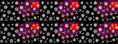 Çizim çiçek deseni duvar kağıdı, web sitesi arka planı, ambalaj kağıdı, davetiye, broşür, afiş veya web sitesi için kullanılabilir. Karalama elementleri. El çizimi Raster illüstrasyonu.