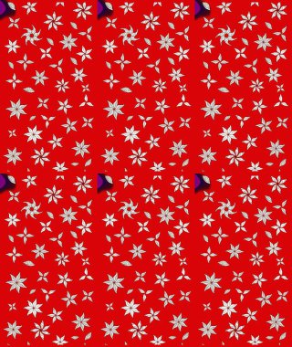 Renkli Bahar Teması eskiz kalıbı. Düz Çiçek Elementleri Tasarımı. Chichi 'nin kumaş kalıbını çiz. Çiçek deseni. Raster illüstrasyonu.