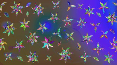 Çiçek arkaplanlı soyut zarafet eskiz deseni. Raster Güzel kumaş deseni.