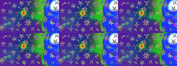 Raster illüstrasyonu. El çizimi. Çiçekli, yapraklı, çiçek desenli çizim..