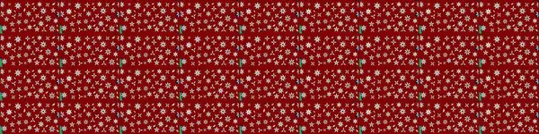 Çiçek süslemeli çizim deseni. Kırmızı renkte çiçekler. Raster illüstrasyonu.