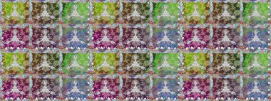 Raster illüstrasyonu. Küçük çiçekli basit, dikişsiz desen. Tarafsız renklerde şirin çiçekler. Moda baskısı, albüm, ambalaj kağıdı, duvar kağıdı için zarif dekoratif süslemeler..