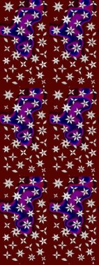 Taslak dekoratif arka plan, çiçek mandala. Çiçek. Kırmızı renklerde. Raster illüstrasyonu.