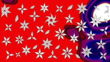 Kırmızı renkte çiçekler olan çiçek deseni çiz. Suluboya tarzında kırmızı renkte çiçekler.