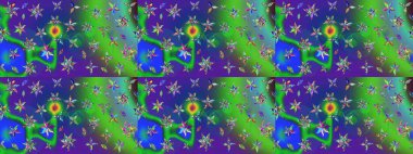 Raster illüstrasyonu. Eski moda arka plan. Çiçek çelengi. Güzel, parlak, pürüzsüz kumaş, tuval. Kıvırcık, parlak örgü. Desen, çizim, çiçek sınırı..
