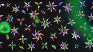 Renkli Bahar Teması eskiz kalıbı. Gri renkli çiçekler. Çiçekli çizim şekli. Düz Çiçek Elementleri Tasarımı.