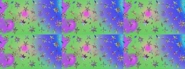 Suluboya etkisi. Organik elementler. Raster deseni. Botanik çizim deseni.