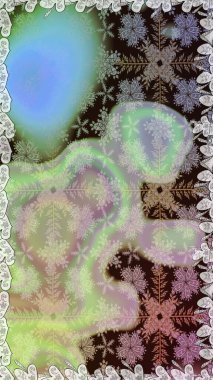 Raster Floral Illustration, Asyalı tekstil. Tarafsız renklerde etnik çiçeklerle kusursuz bir desen..