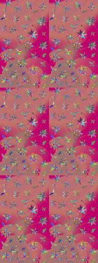 Kızılderili desenli desenli desenli şal deseni. Raster Henna dövme stili. Etnik Mandala süsü. Tekstil, tebrik kartı, boyama kitabı, telefon kılıfı baskısı için kullanılabilir.