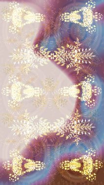 Renkli elementlerle Raster ilginç desen.