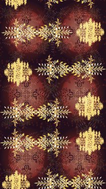 Düz renkli arka plan üzerinde izole kar taneleri tasarımı. Snowflakes desen. Raster resim. Kar tanesi süs desen. Kar taneleri arka plan.