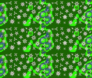 Çocuk stili. Renkli Bahar Teması eskiz kalıbı. Düz Çiçek Elementleri Tasarımı. Çiçekli çizim raster arkaplanı.