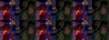 Şirin çiçek elementleri. Raster illüstrasyonu. Taslak desenli, modaya uygun kumaş deseni. Düz Çiçek Elementleri Tasarımı. Renkli Bahar Teması çizim şablonu.