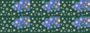 Raster çiçek desenli çiçek deseni, yapraklar, dekoratif elementler, sıçrama, lekeler, el çizimi kontur çizgileri ve Doodle çizim stili, grafik raster çizim çizimi.