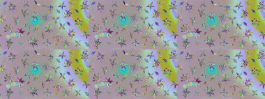 Sketch Colour Spring Theme eskiz kalıbı. Düz Çiçek Elementleri Tasarımı. Sevimli çiçek raster deseni. Tarafsız ve gri renkte çiçekler.