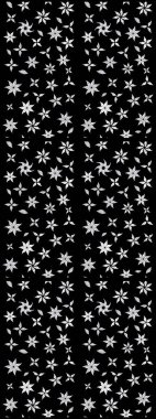 Siyah ve nötr renklerde çiçekler. Küçük çiçekte sevimli çiçek deseni var..